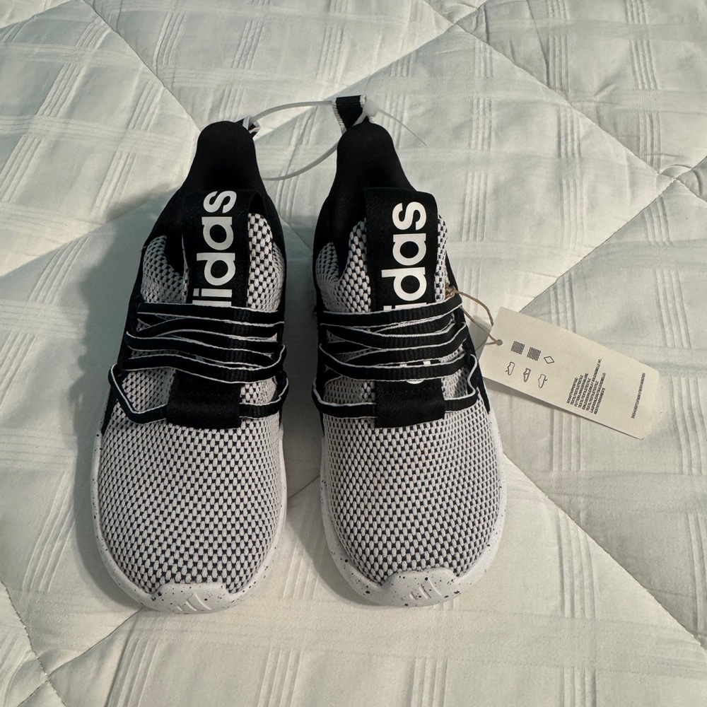 Adidas Kids Black and White Sneakers